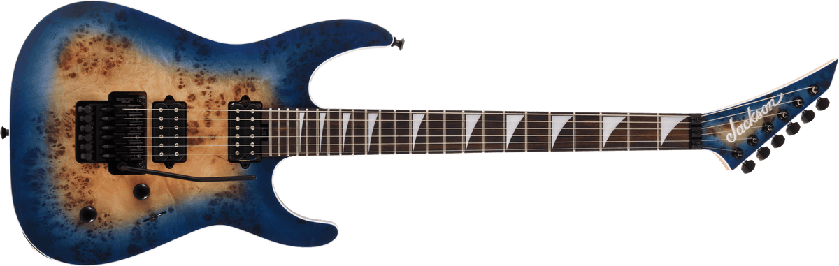 Jackson MJ Series Dinky® DKRP, Ebony Fingerboard, Transparent Blue Burst
