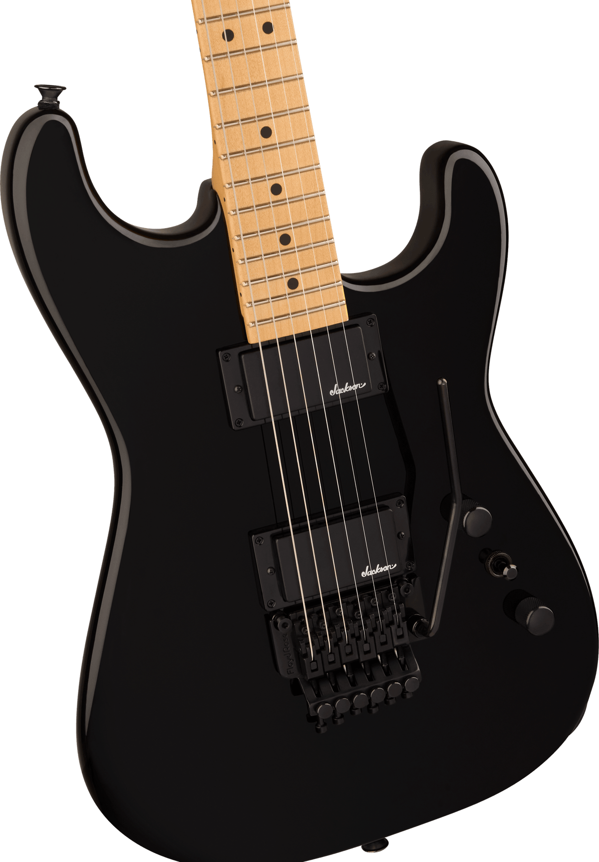 Jackson Pro Origins 1985 San Dimas SD1 HH FR, Maple Fingerboard, Gloss Black