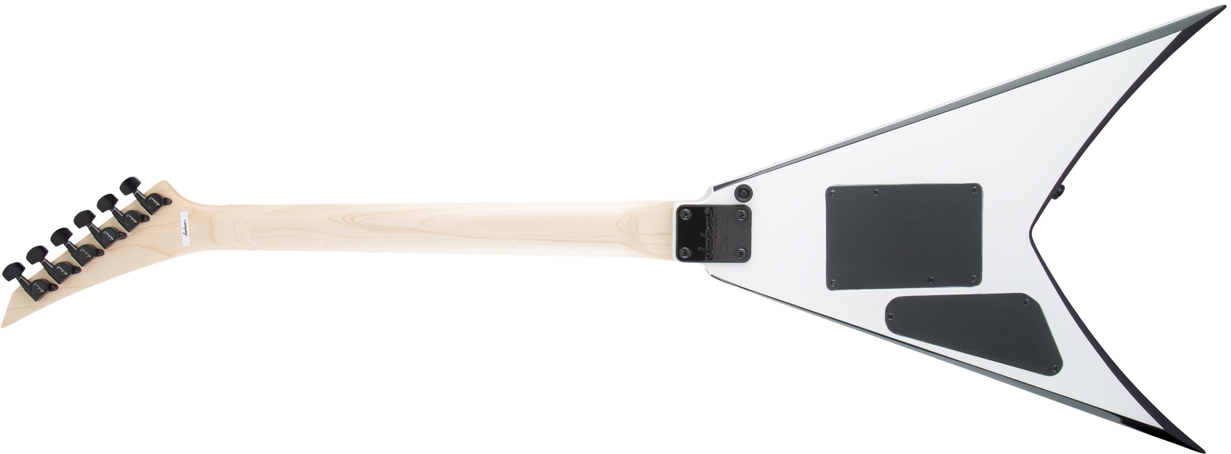 JS Series King V™ JS32, Amaranth Fingerboard, White with Black Bevels