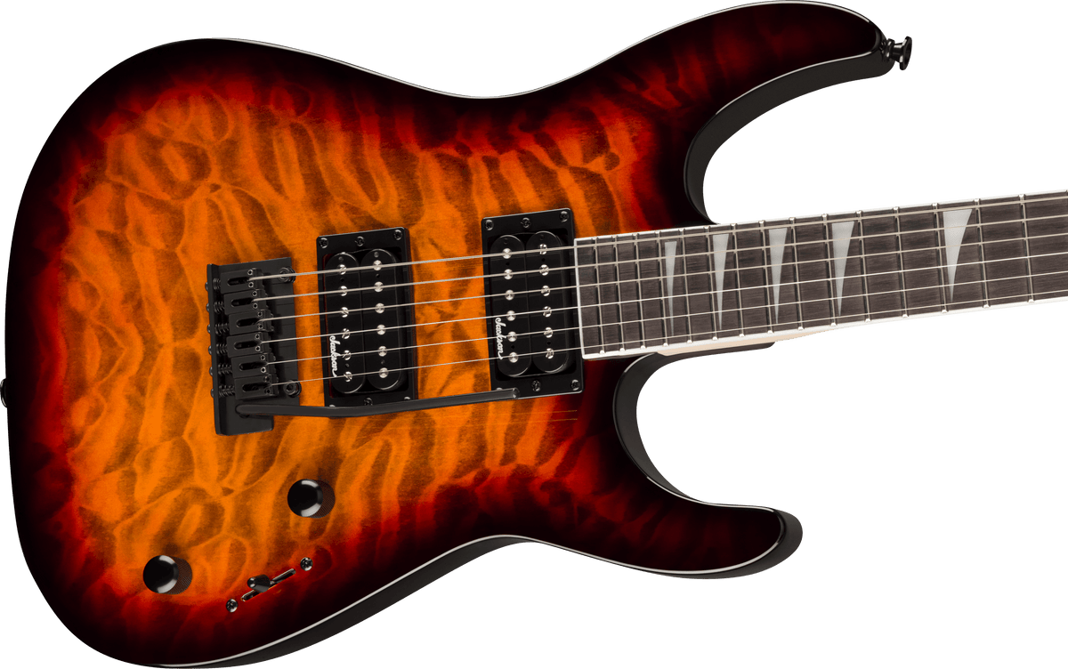 Jackson - JS Series Dinky® JS20 DKQ 2PT, Amaranth Fingerboard, Transparent Tobacco Burst -discontinued