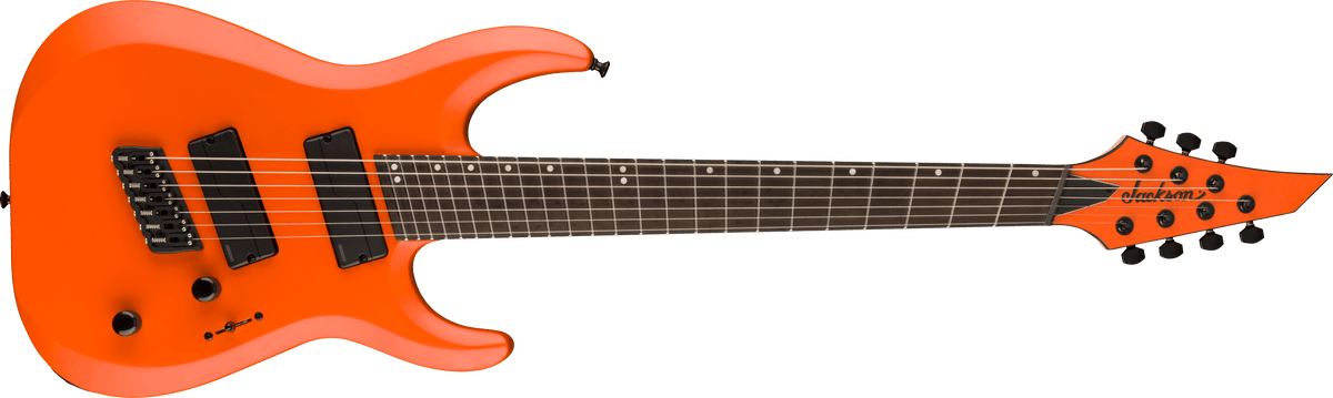 Jackson Pro Plus Series DK Modern HT7 MS, Ebony Fingerboard, Satin Orange Crush