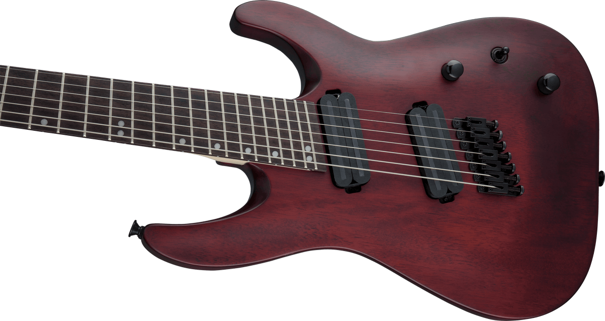 Jackson X Series Dinky® Arch Top DKAF7 MS, Laurel Fingerboard, Multi-Scale, Stained Mahogany