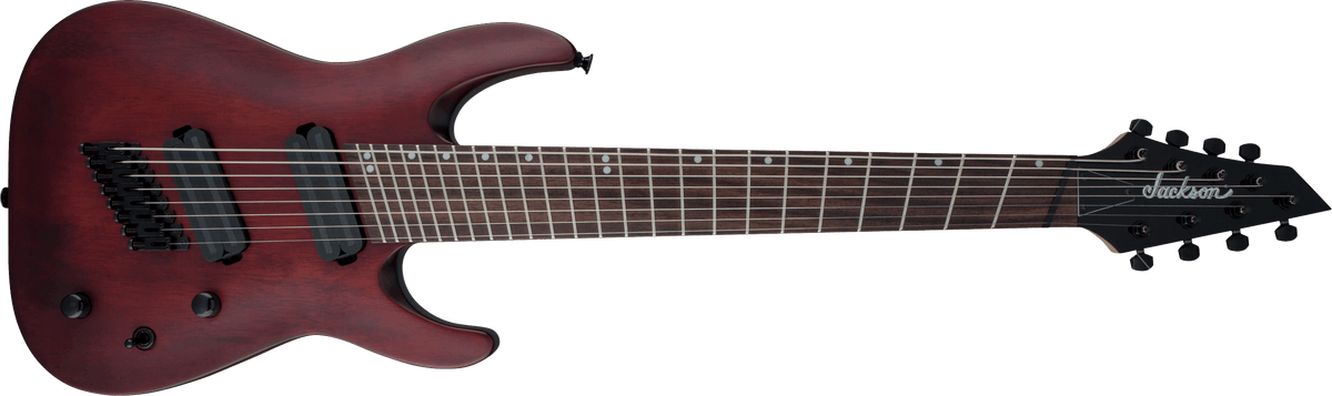 Jackson X Series Dinky® Arch Top DKAF8 MS, Laurel Fingerboard, Multi-Scale, Stained Mahogany