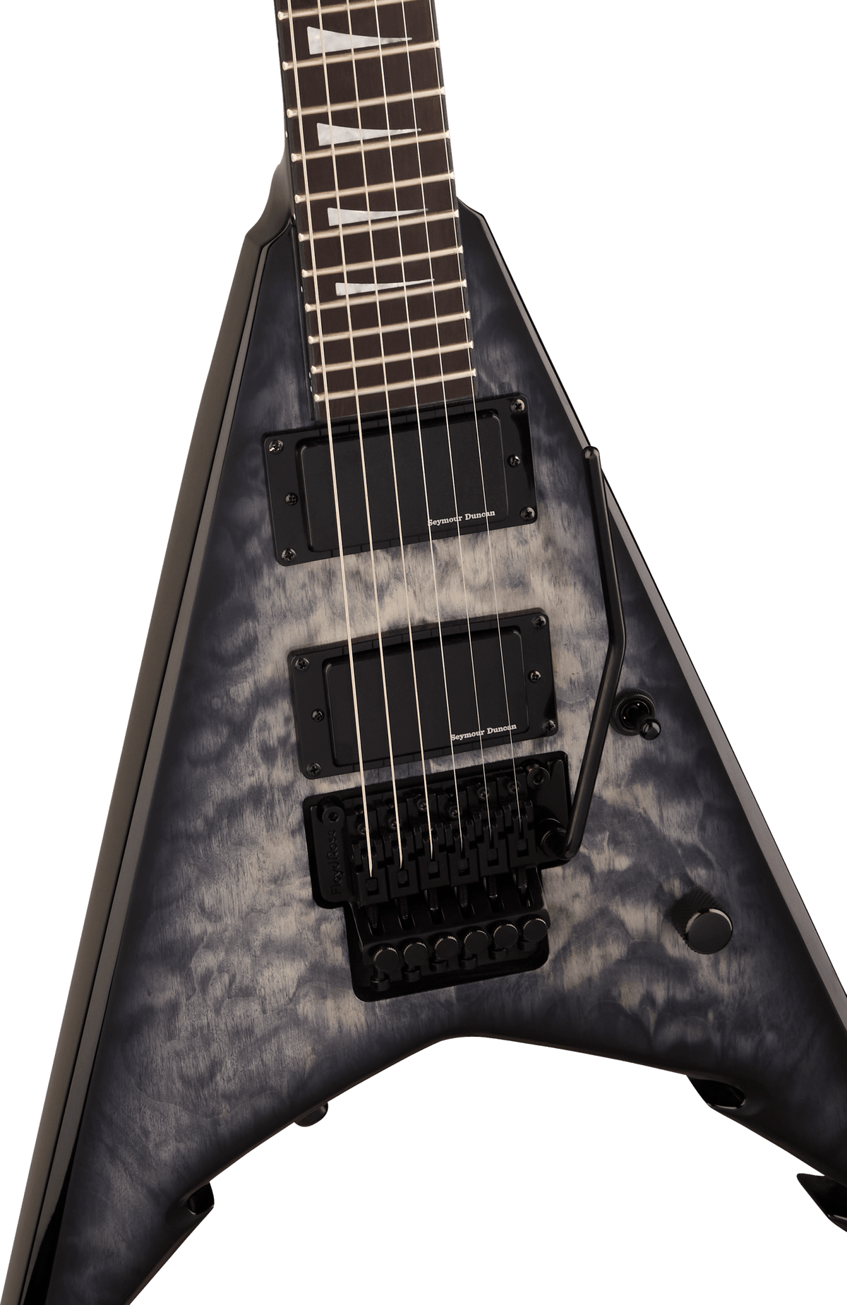 Jackson Pro Series Signature Corey Beaulieu King V™ KV6Q, Ebony Fingerboard, Transparent Black