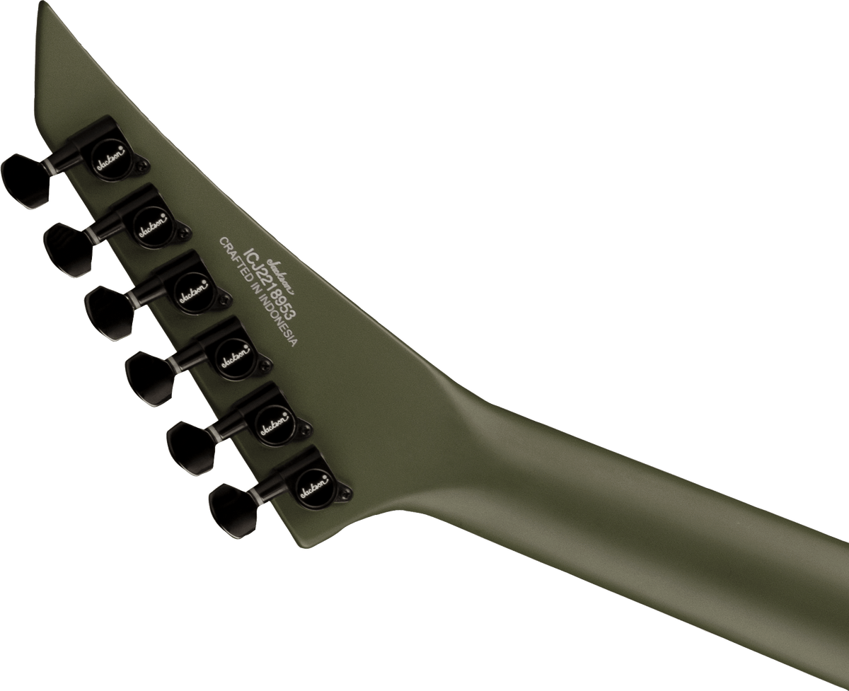 Jackson X Series Rhoads RRX24, Laurel Fingerboard, Matte Army Drab with Black Bevels