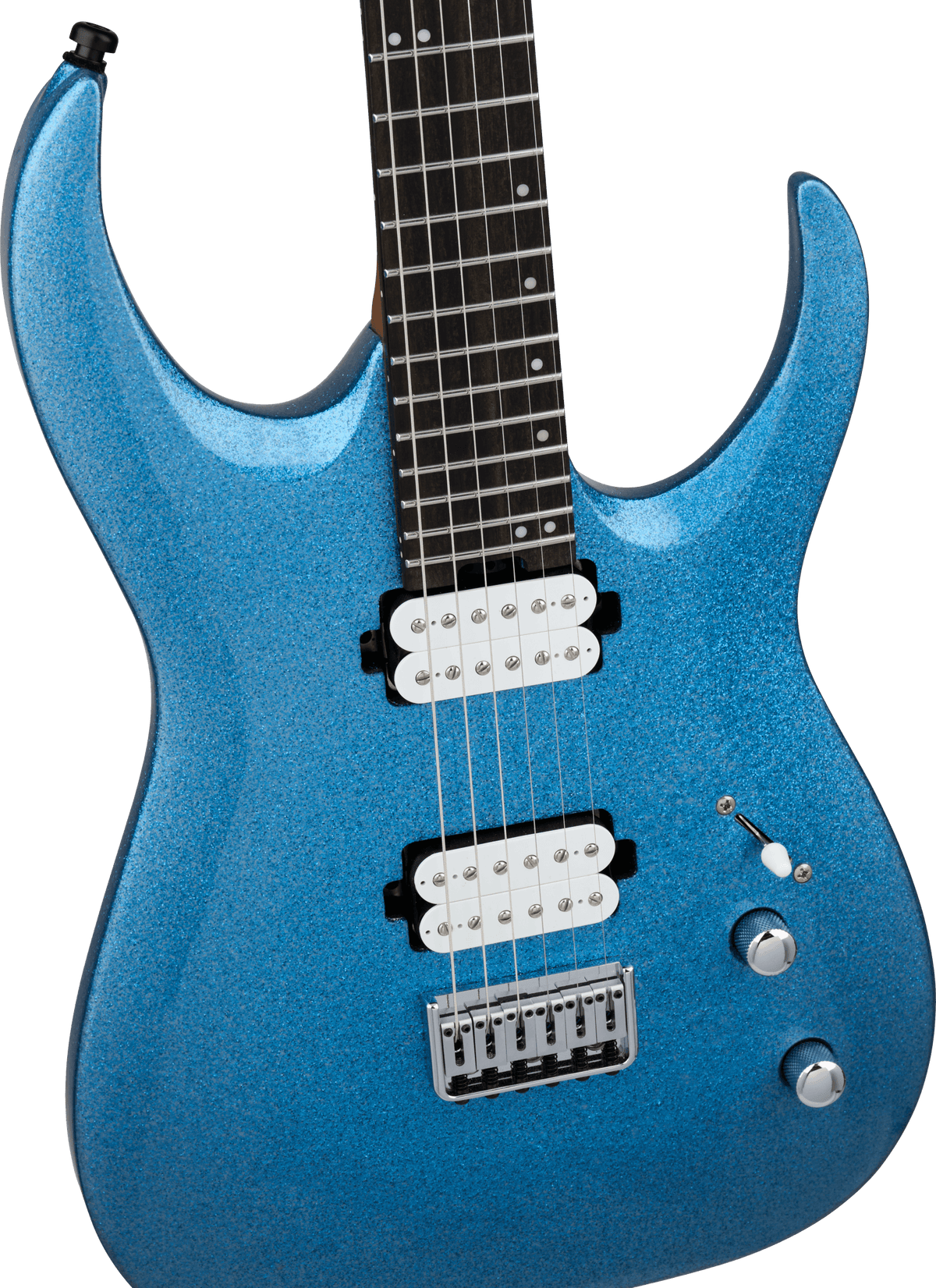 Jackson Pro Series Signature Misha Mansoor Juggernaut HT6, Ebony Fingerboard, Blue Sparkle