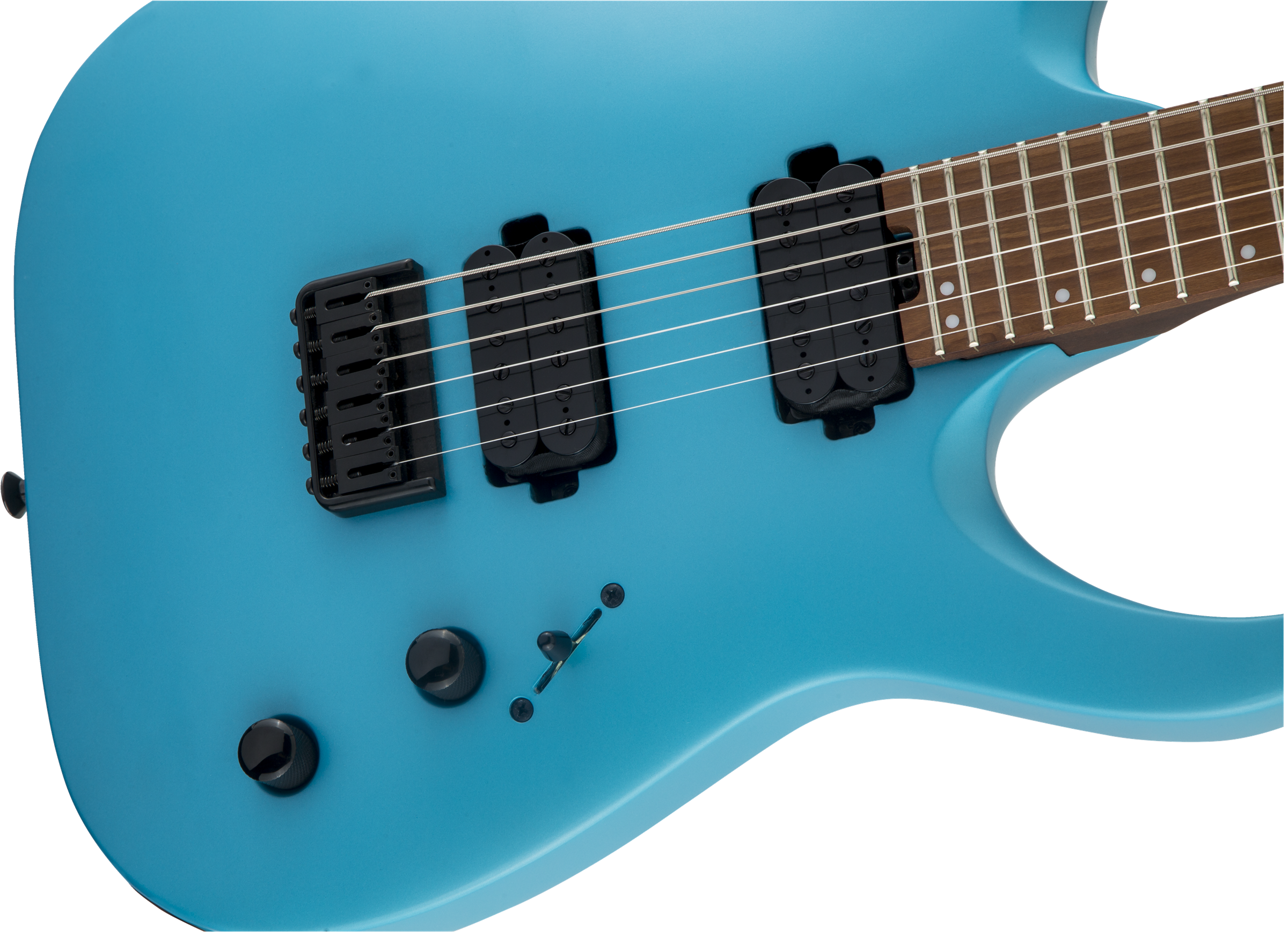 Jackson -  Pro Series Signature Misha Mansoor Juggernaut HT6, Caramelized Maple Fingerboard, Matte Blue Frost