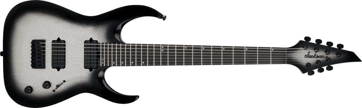 Jackson Pro Series Signature Misha Mansoor Juggernaut HT7, Ebony Fingerboard, Silverburst Sparkle