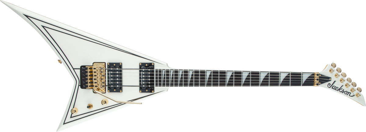 Jackson Pro Series Rhoads RR3, Ebony Fingerboard, Ivory with Black Pinstripes