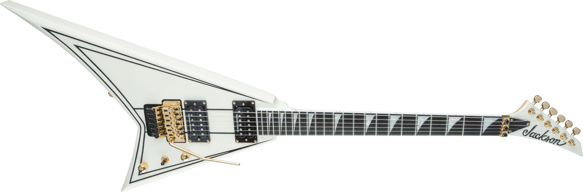 Jackson Pro Series Rhoads RR3, Ebony Fingerboard, Ivory with Black Pinstripes