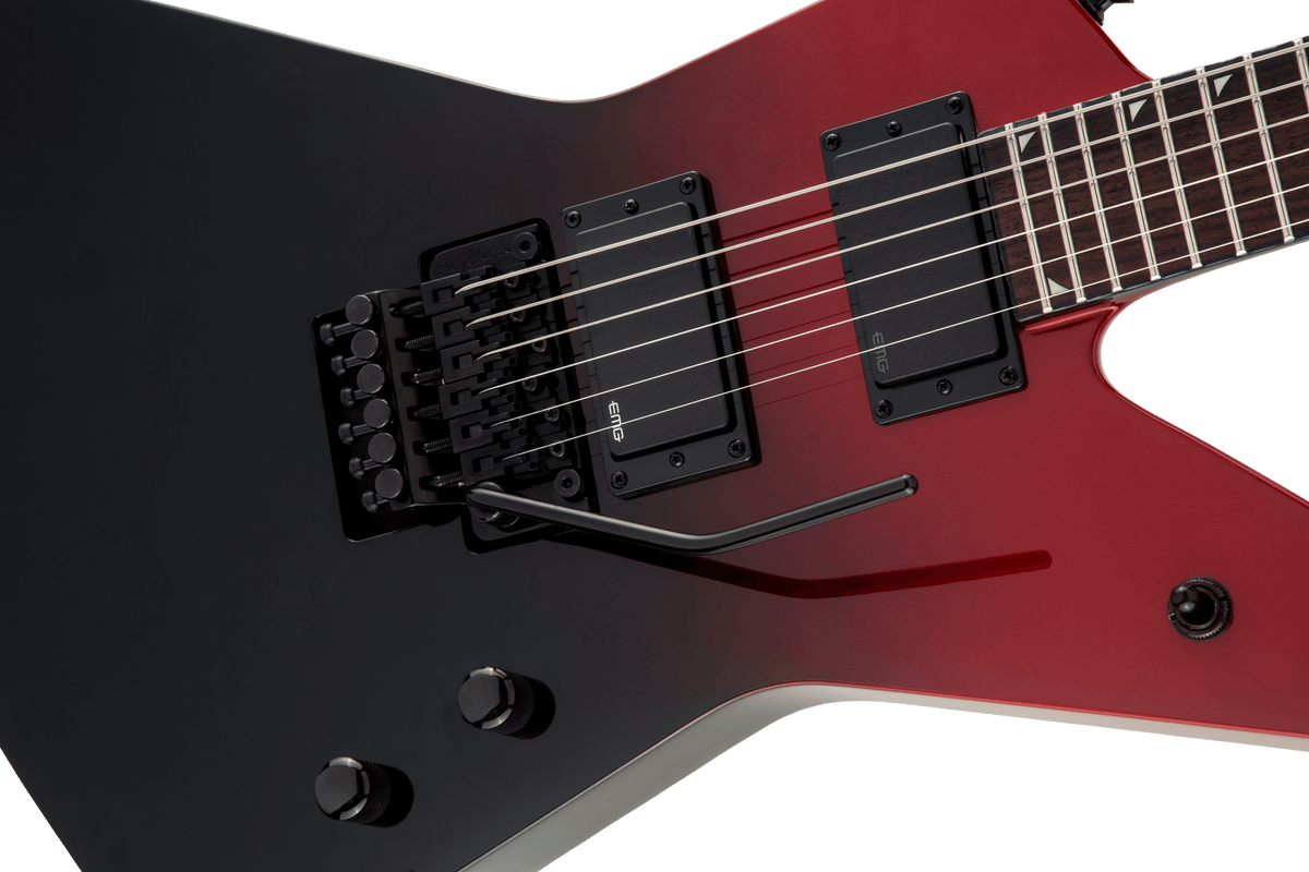 Jackson Pro Series Signature Phil Demmel Demmelition Fury PD, Laurel Fingerboard, Red Tide Fade