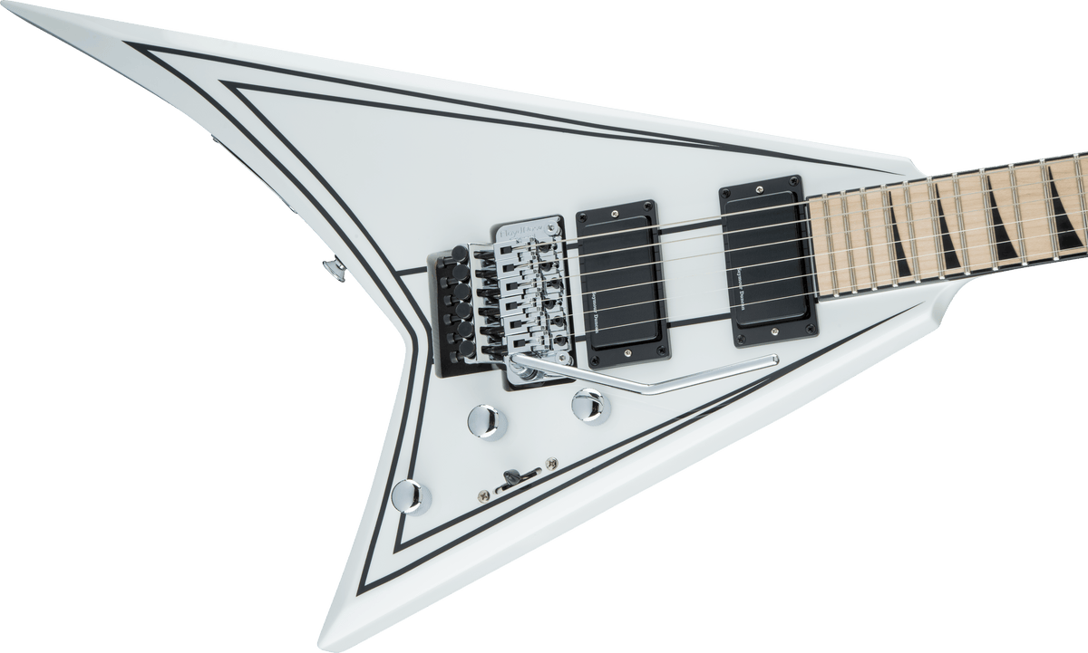 Jackson X Series Rhoads RRX24M, Maple Fingerboard, Snow White with Black Pinstripes