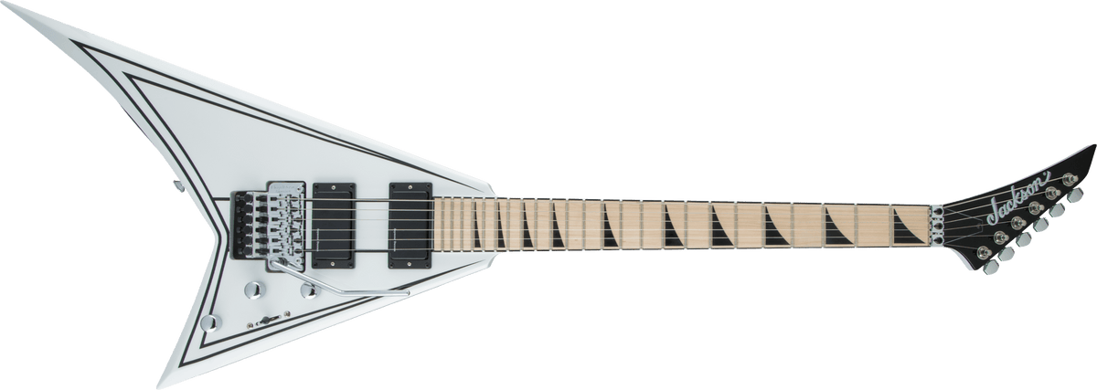 Jackson X Series Rhoads RRX24M, Maple Fingerboard, Snow White with Black Pinstripes