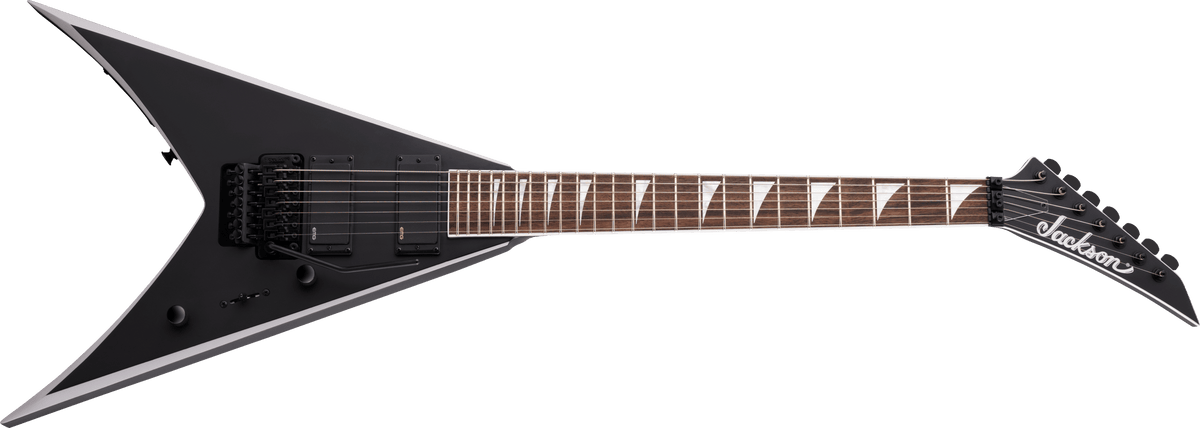 Jackson X Series King V™ KVX-MG7, Laurel Fingerboard, Satin Black with Primer Gray Bevels