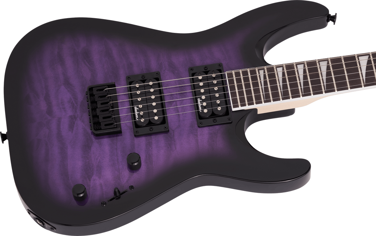 Jackson JS Series Dinky® Arch Top JS32Q DKA HT, Amaranth Fingerboard, Transparent Purple Burst