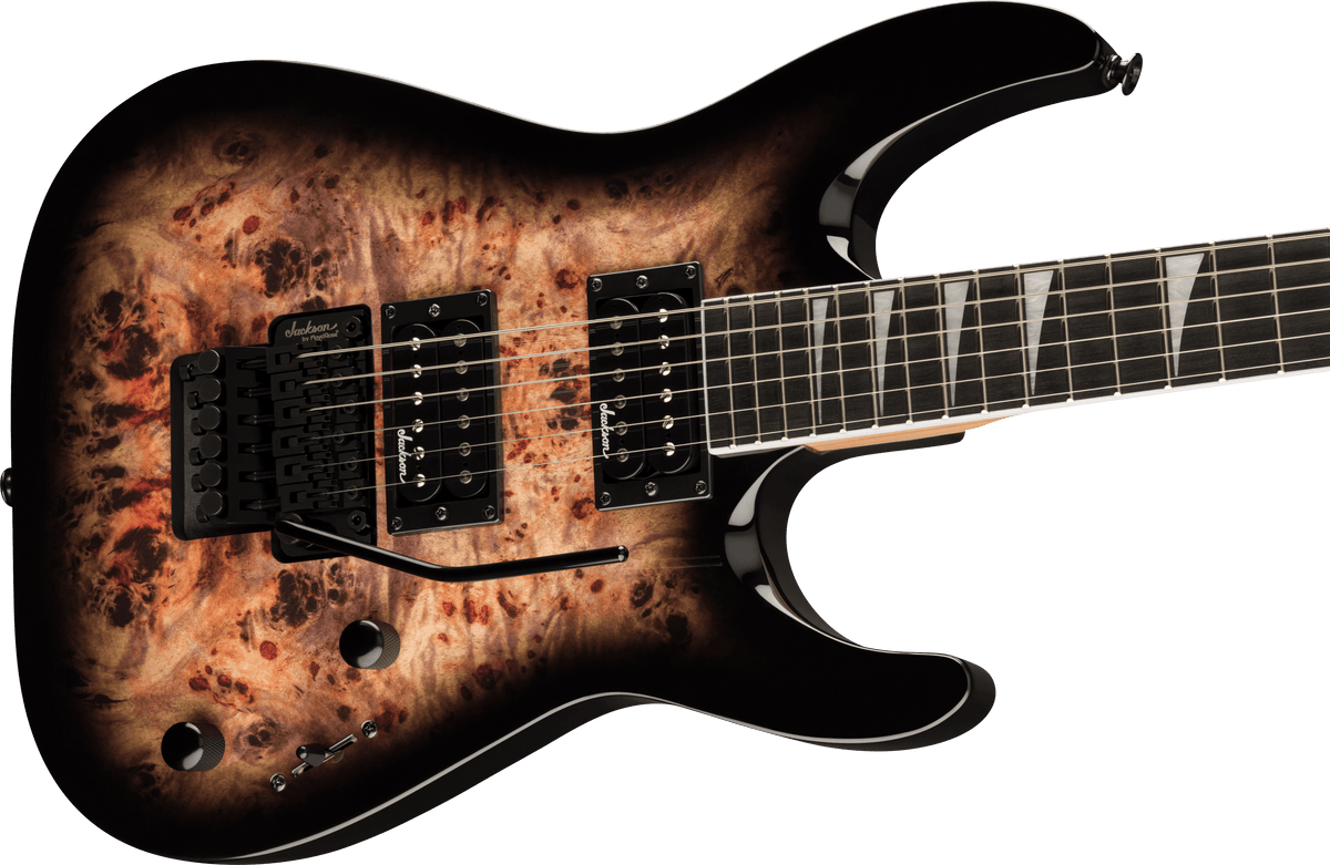 Jackson JS Series Dinky® JS32 DKAP, Amaranth Fingerboard, Transparent Black Burst