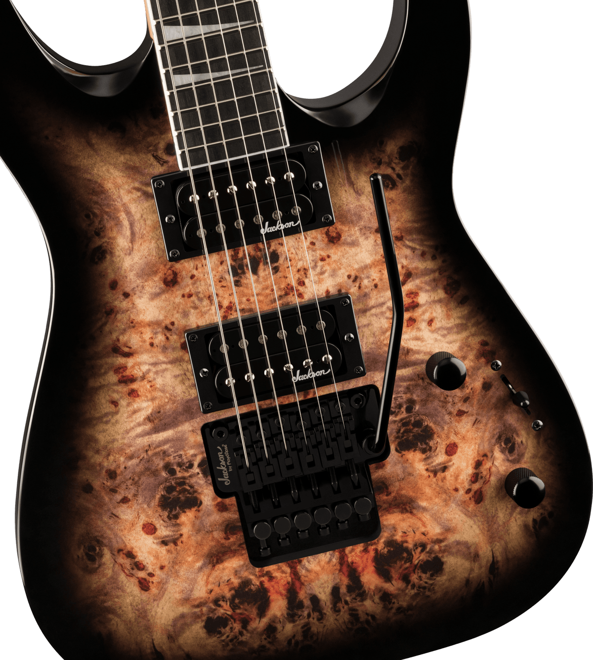 Jackson JS Series Dinky® JS32 DKAP, Amaranth Fingerboard, Transparent Black Burst
