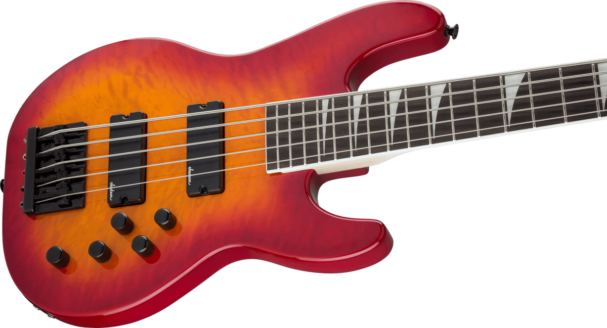 Jackson JS Series Concert™ Bass JS3VQ, Amaranth Fingerboard, Cherry Burst