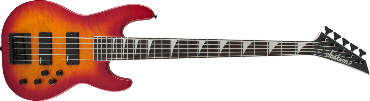 Jackson JS Series Concert™ Bass JS3VQ, Amaranth Fingerboard, Cherry Burst