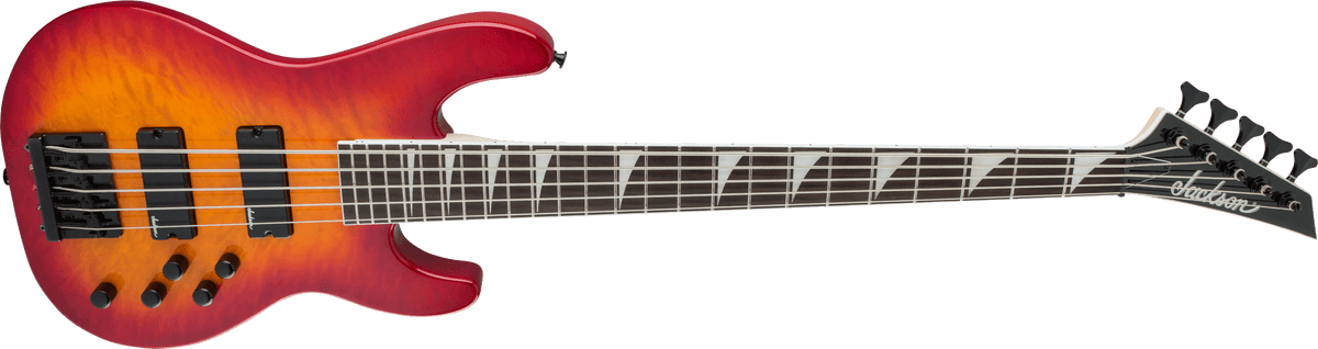 Jackson JS Series Concert™ Bass JS3VQ, Amaranth Fingerboard, Cherry Burst