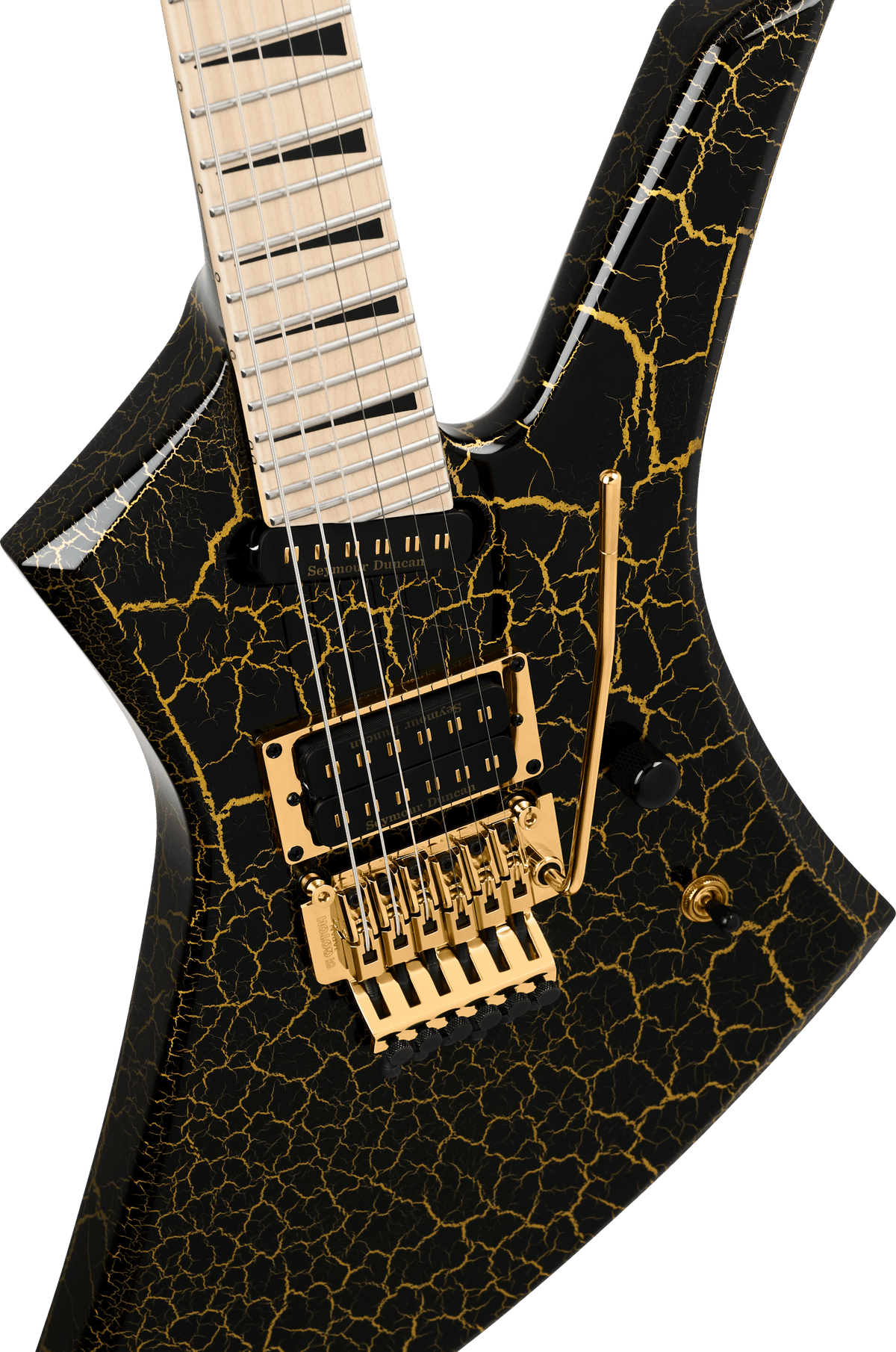 Jackson Pro Plus Series Signature Brandon Ellis Kelly™ KE27, Maple Fingerboard, Gold Crackle