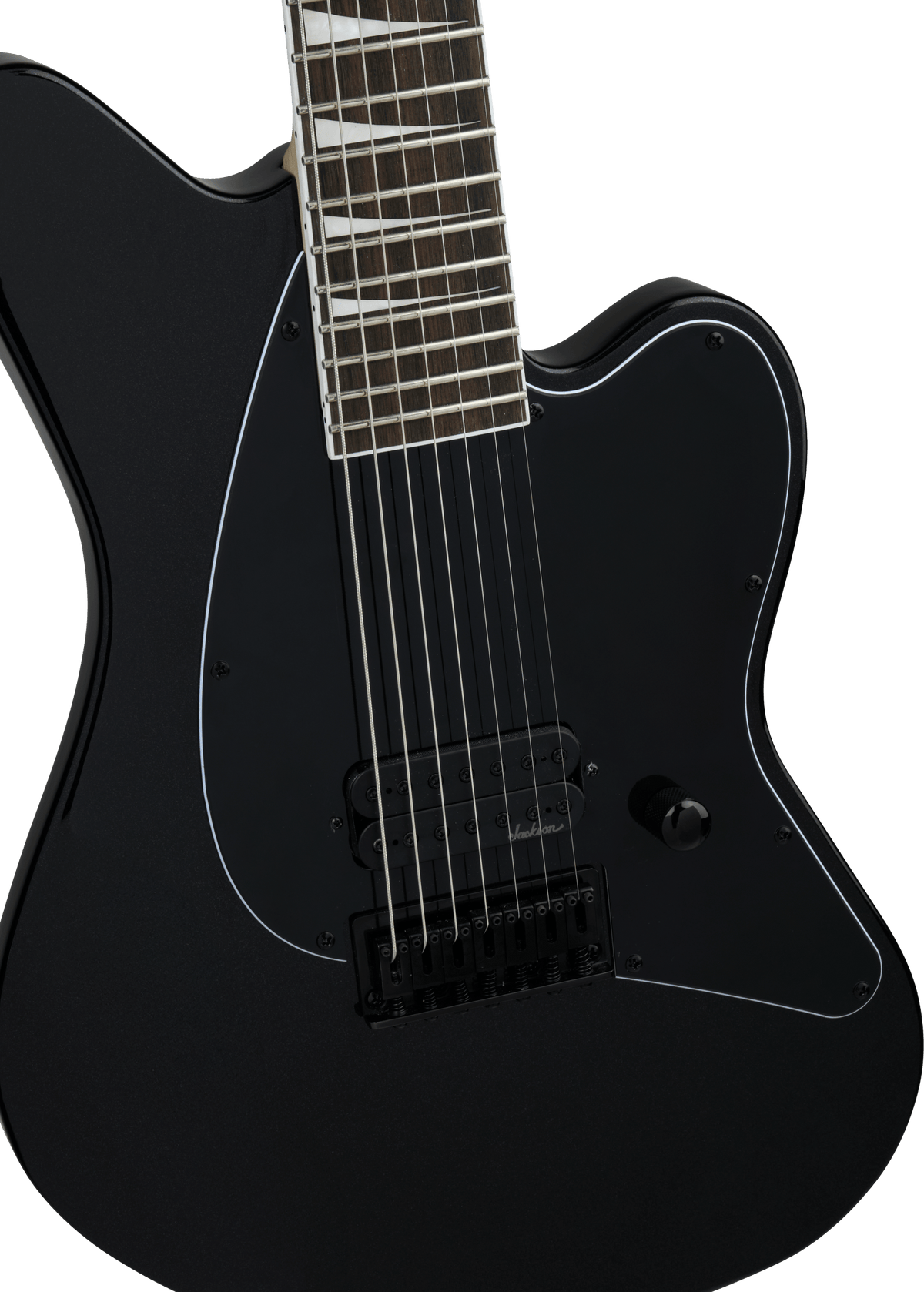 Jackson X Series Surfcaster™ SF HT7, Laurel Fingerboard, Metallic Black