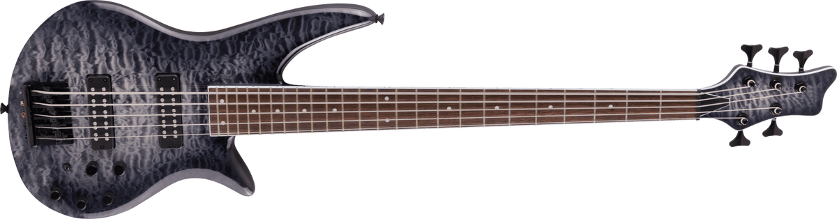 Jackson X Series Spectra Bass SBXQ V, Laurel Fingerboard, Transparent Black Burst