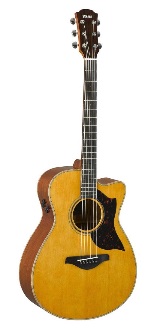 Yamaha AC3M VN A-Series Concert Cutaway 6 String RH Acoustic Electric Guitar-Vintage Natural