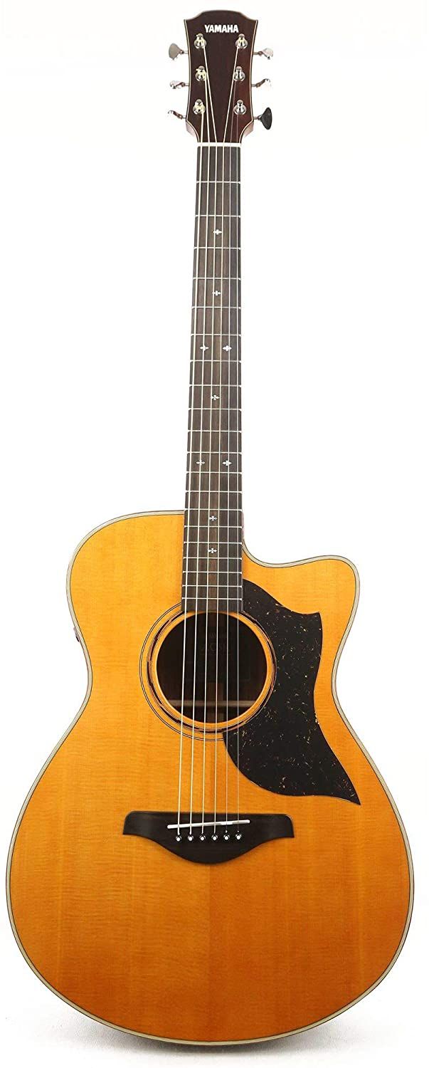Yamaha AC5R VN A-Series Concert Cutaway 6-String RH Acoustic Electric Guitar-Vintage Natural
