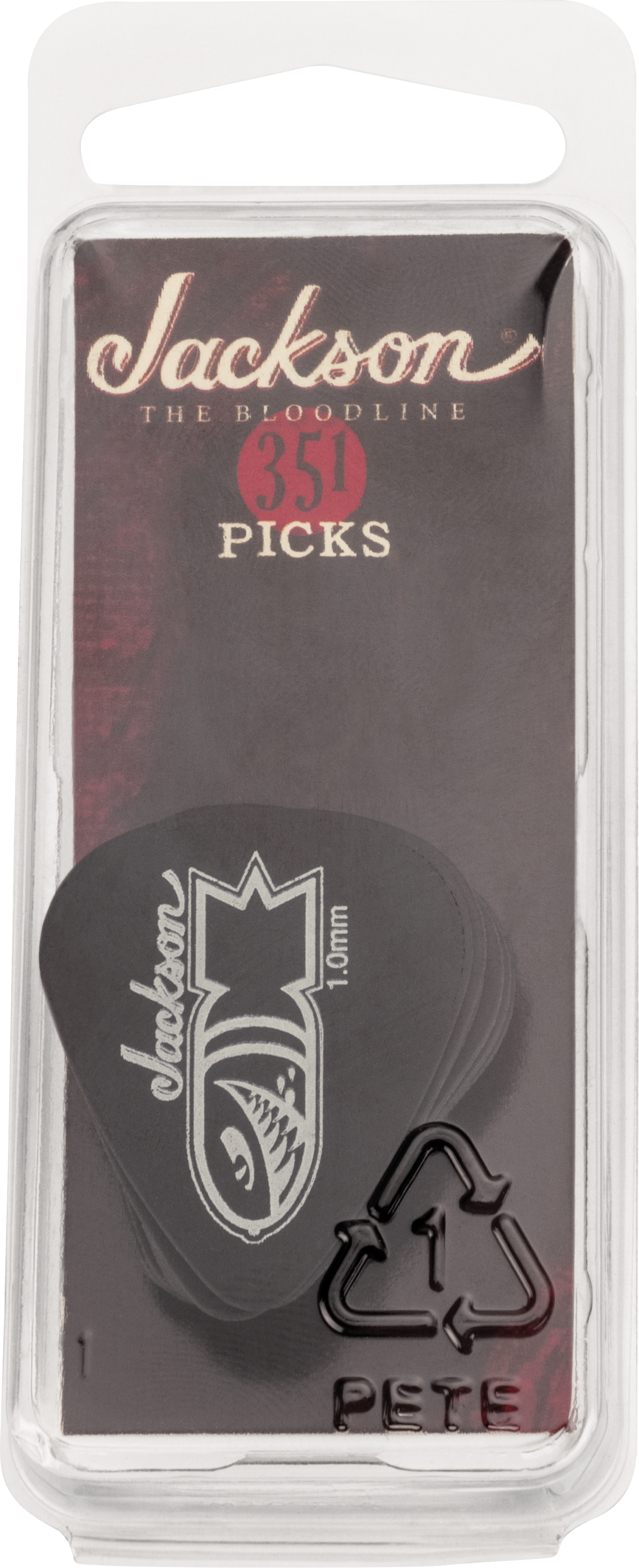 Jackson® 351 Bomb Picks, Black, Heavy 1mm