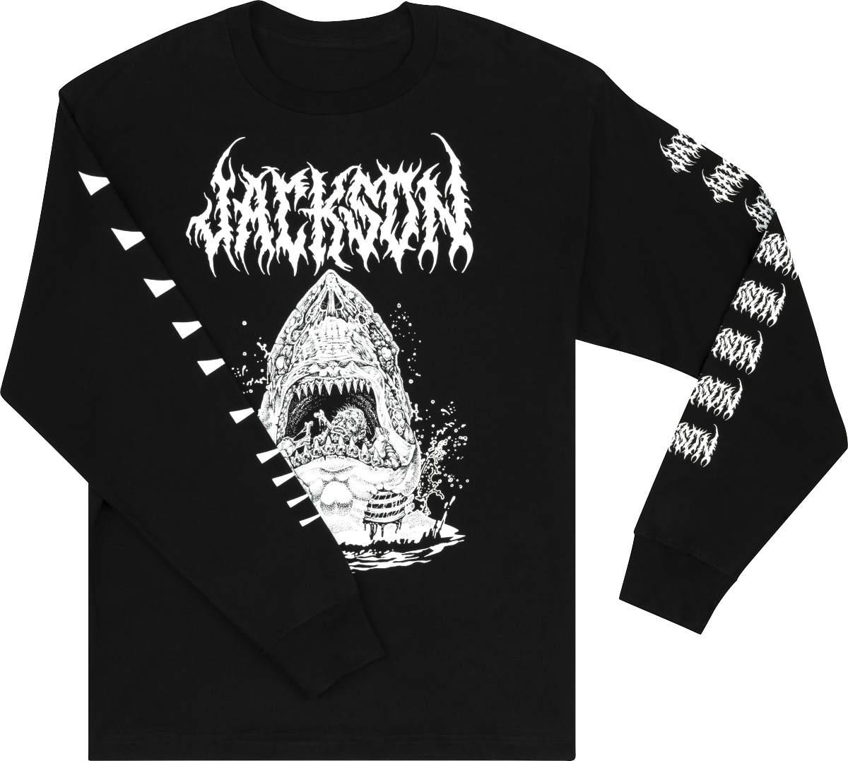 Jackson Sharkrot L/S T-Shirt, Black, M