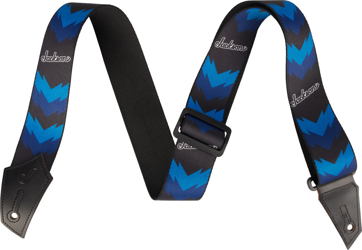 Jackson® Strap with Double V Pattern, Black and Blue