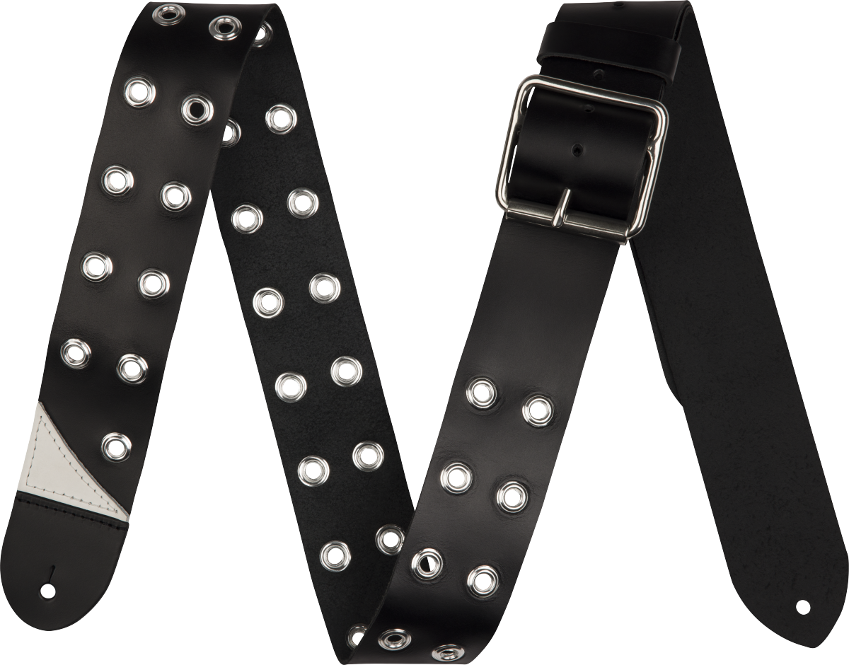 Jackson® Grommet Leather Strap, Black, 2.5"