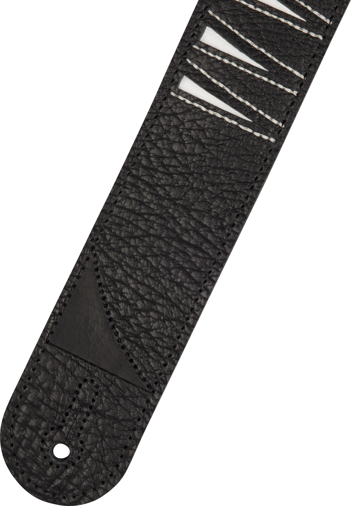Jackson® Shark Fin Leather Strap, Black and White, 2"