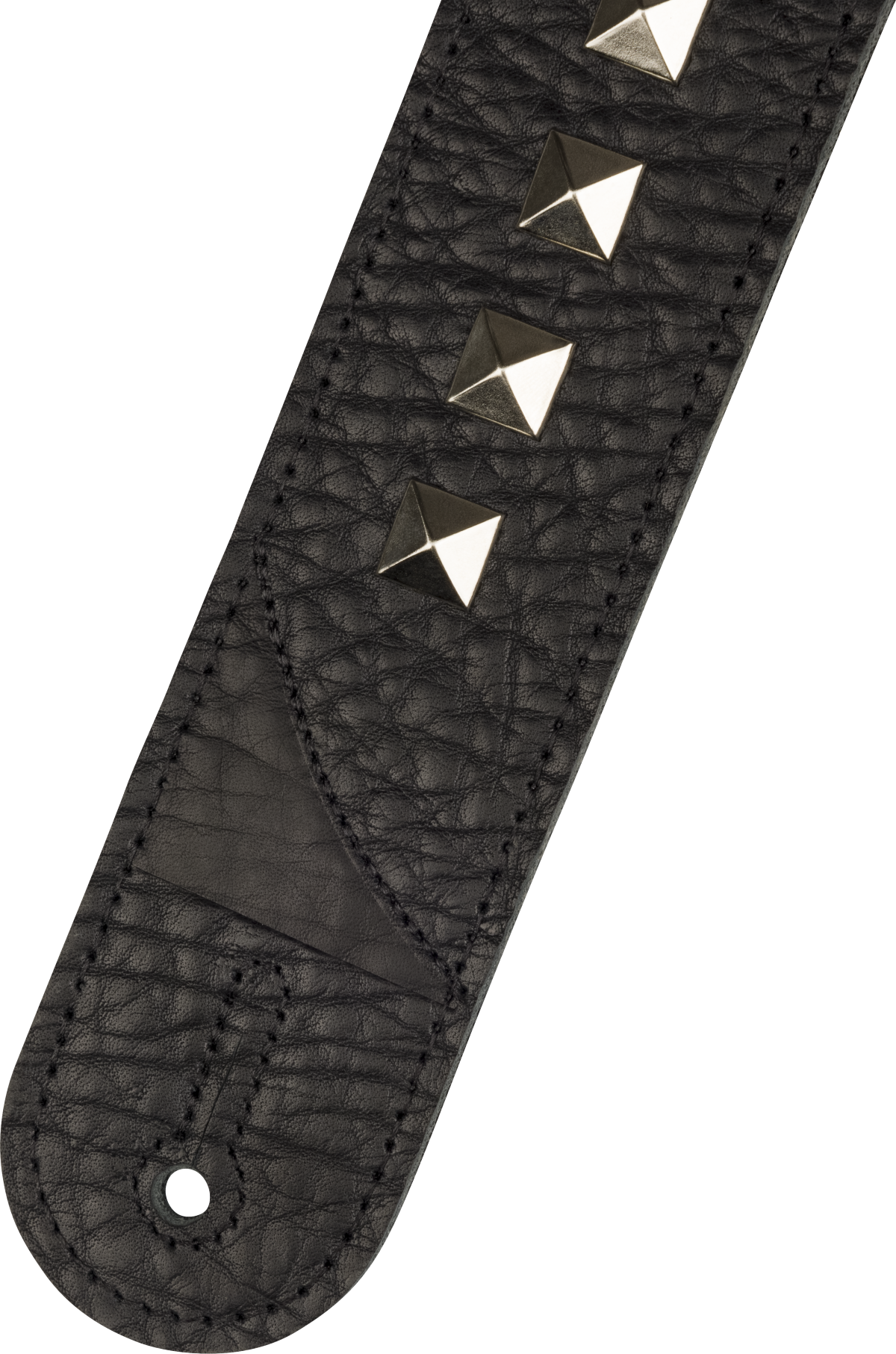 Jackson® Metal Stud Leather Strap, Black, 2.5"