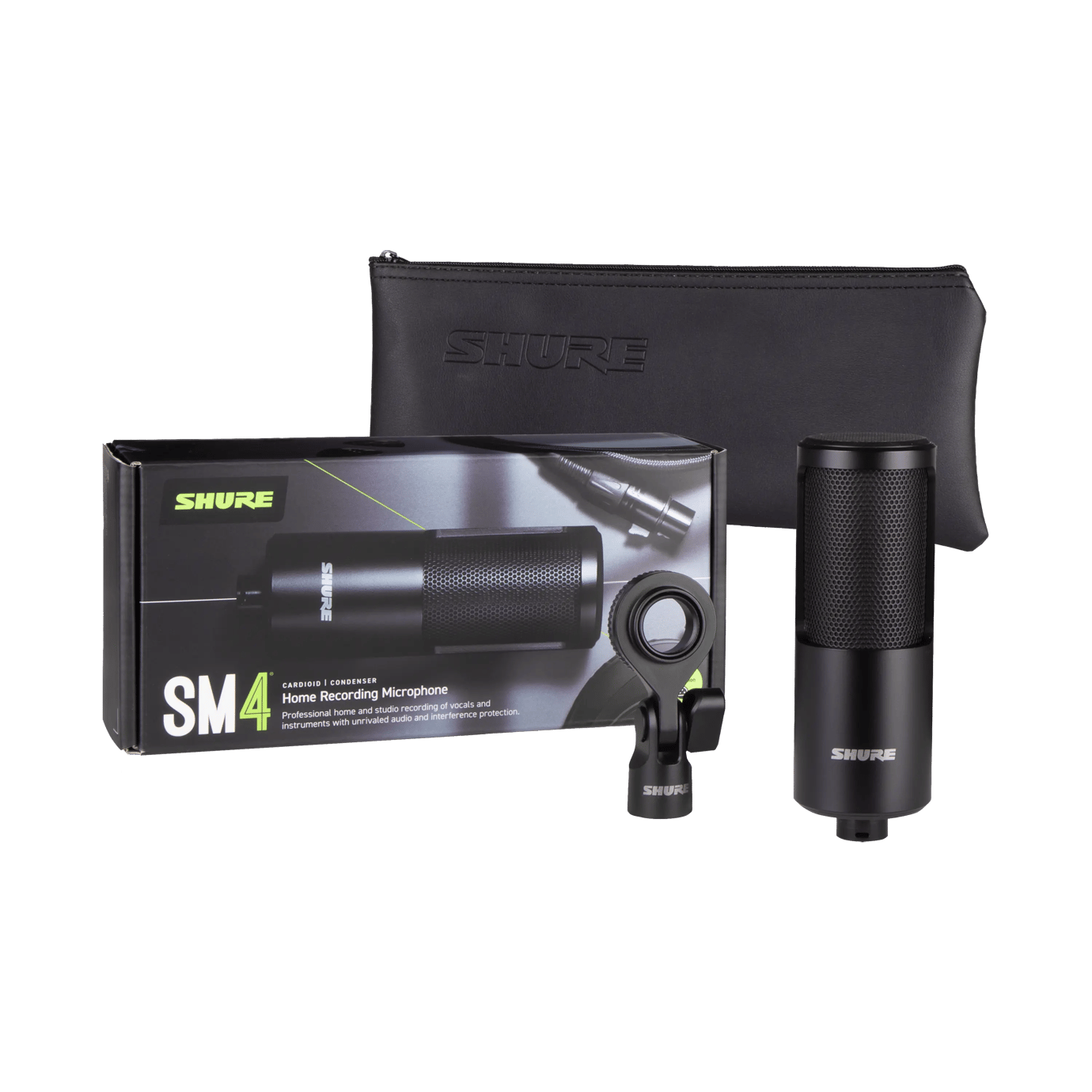 Shure - SM4 Cardioid / Condenser Home Recording Microphone Kit