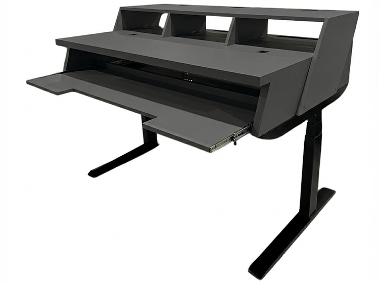 Asono - Studio Desk, Ergo Electric 60 inch Wide Grey