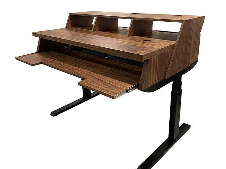Asono - Studio Desk, Ergo Electric 60 inch Wide Chestnut