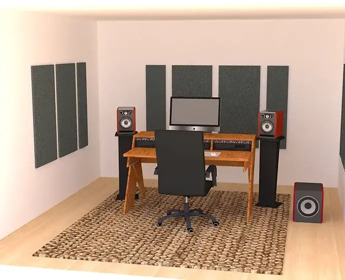 Asono - AS-12 Acoustic Panel Set for Office, Studio, Clinic (gray)