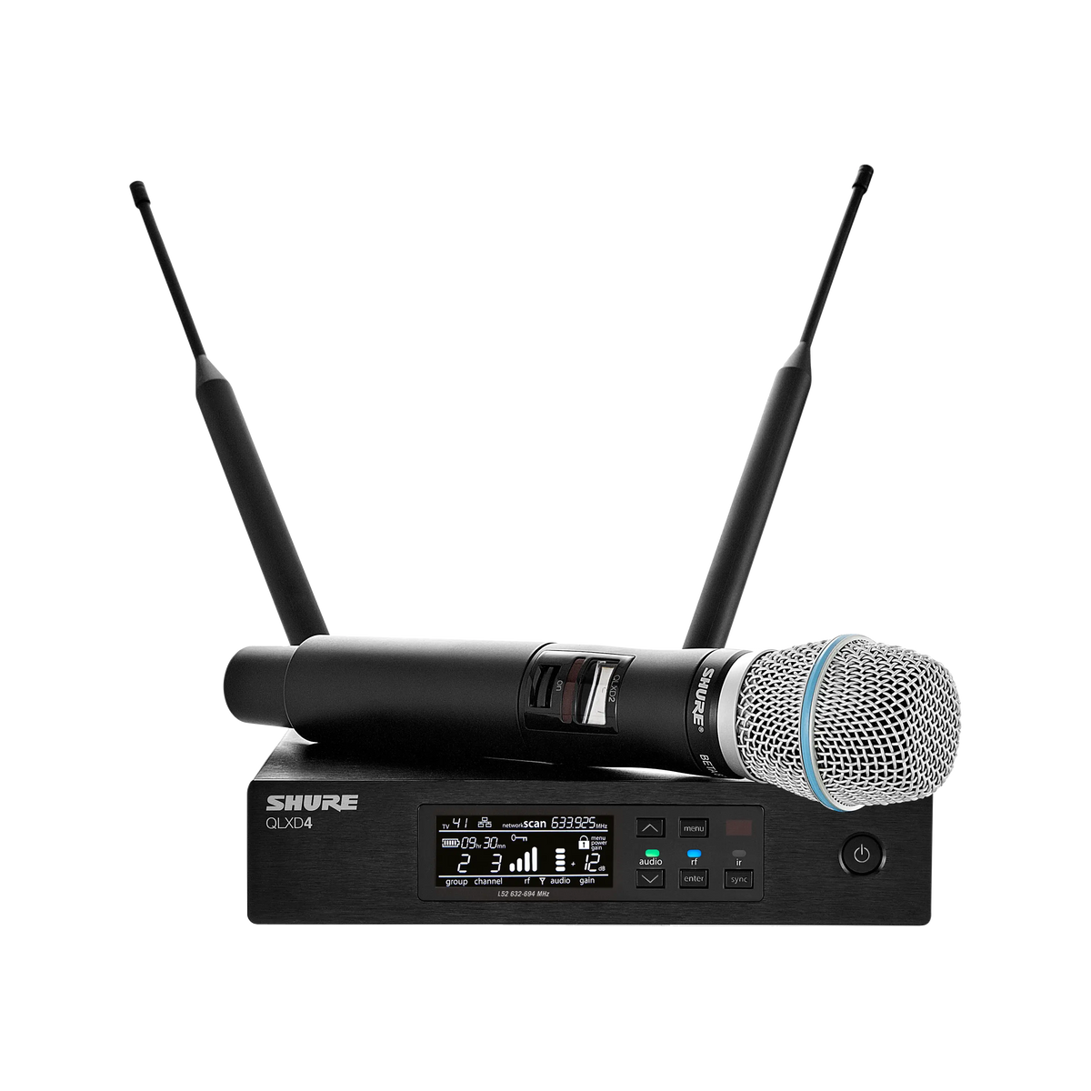 Shure QLXD2/B87C-G50 - Wireless Handheld Transmitter with BETA87C Microphone - product view 2