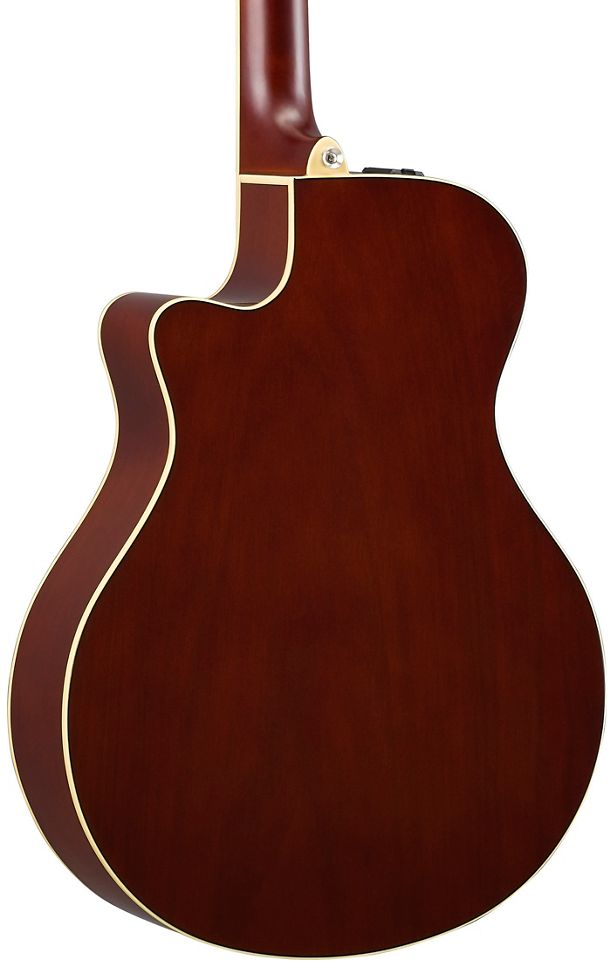 Yamaha APX600FM TBS APX Series Thinline 6-String RH Acoustic Electric Guitar-Tobacco Sunburst
