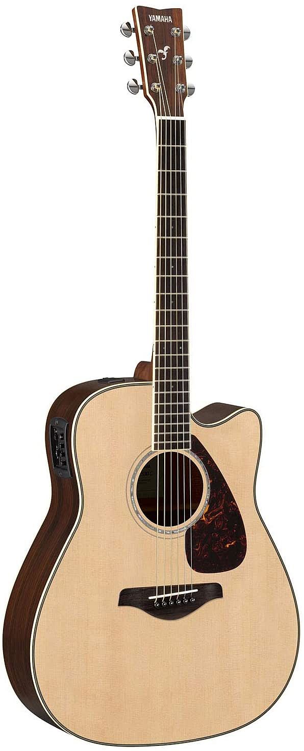 Yamaha FGX830C Dreadnought Cutaway 6-String RH Acoustic Electric Guitar-Natural