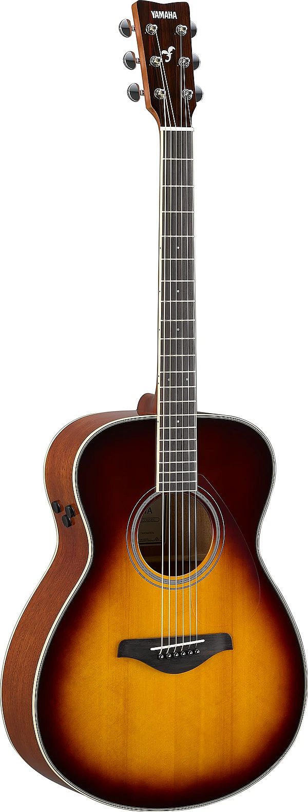 Yamaha FSTA BS TransAcoustic Concert 6-String RH Acoustic Electric Guitar-Brown Sunburst