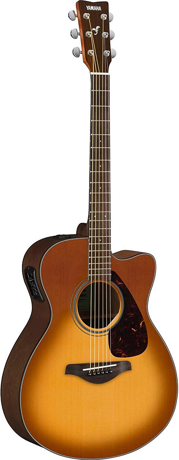 Yamaha FSX800C SDB Concert Cutaway 6-String RH Acoustic Electric Guitar-Sand Burst