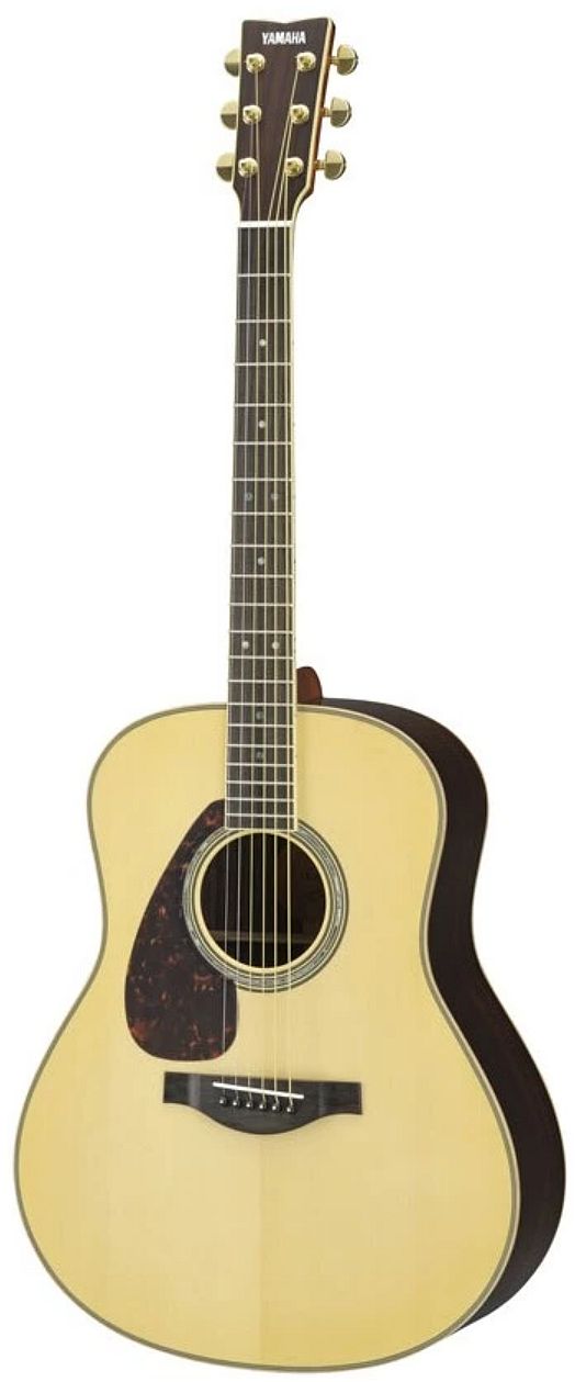 Yamaha LL16LARE Original Jumbo 6-String LH Acoustic Electric Guitar with Gig Bag-Natural