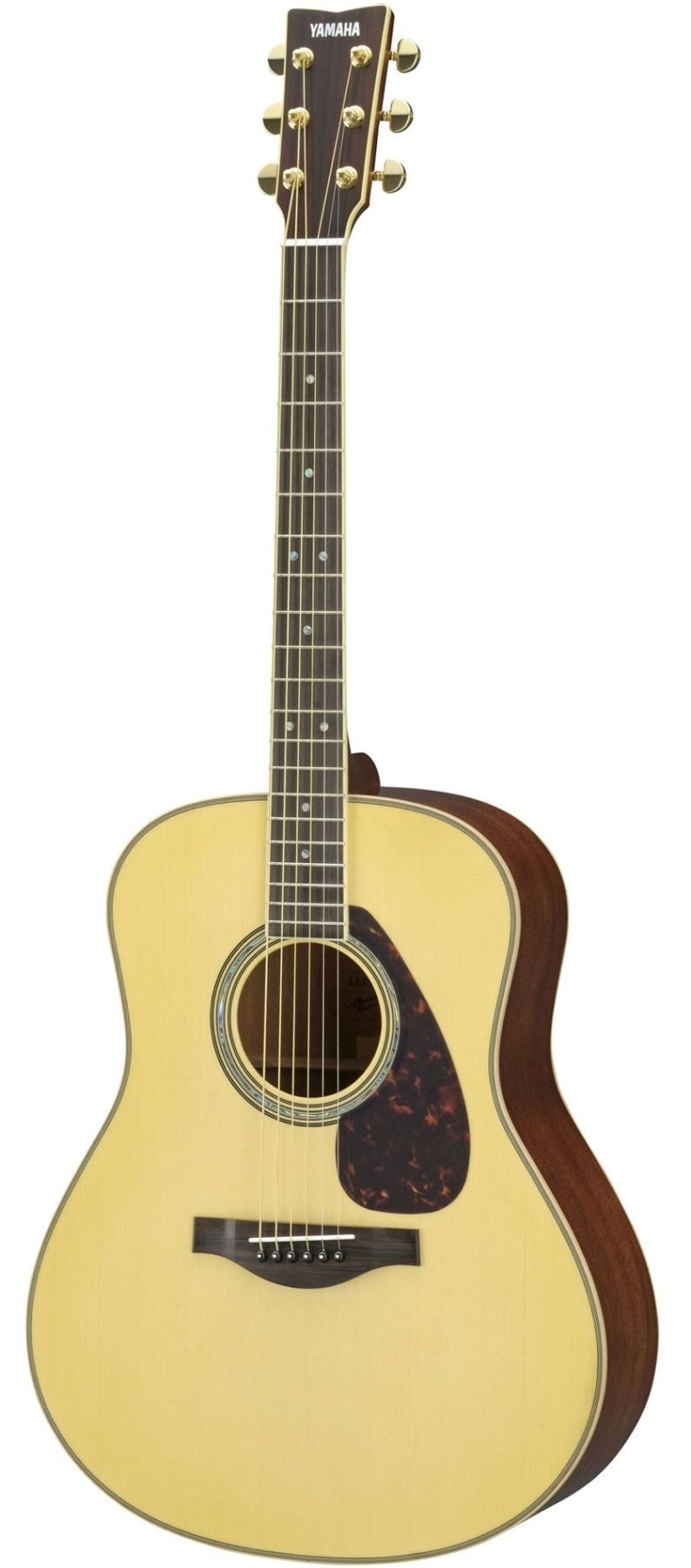Yamaha LL16MARE Original Jumbo 6-String RH Acoustic Electric Guitar with Gig Bag-Natural