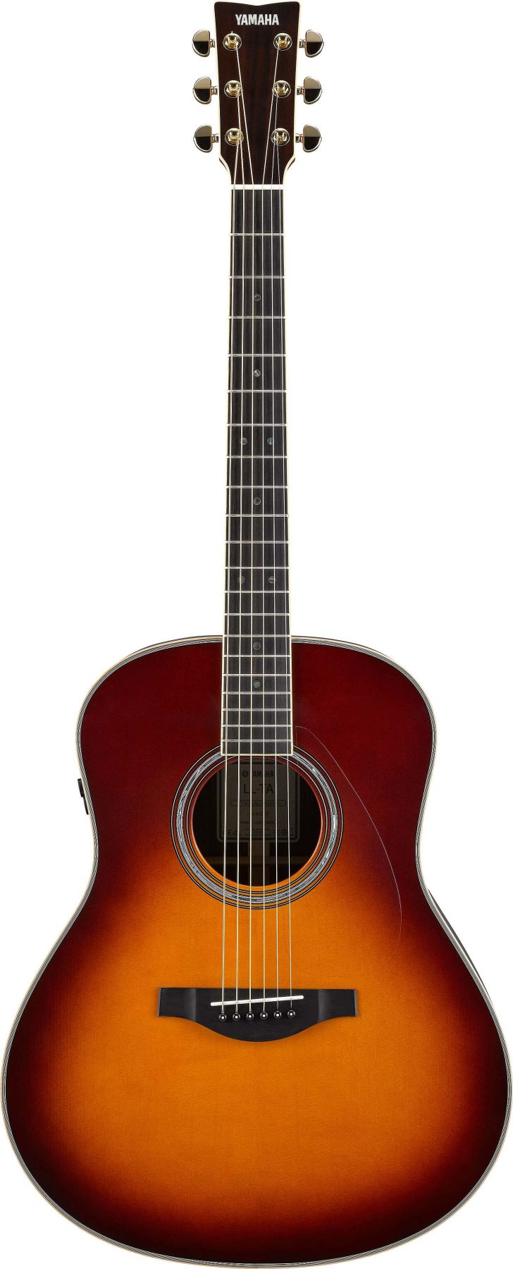 Yamaha LLTA BS TransAcoustic Dreadnought 6-String RH Acoustic Electric Guitar with Gag Bag-Brown Sunburst