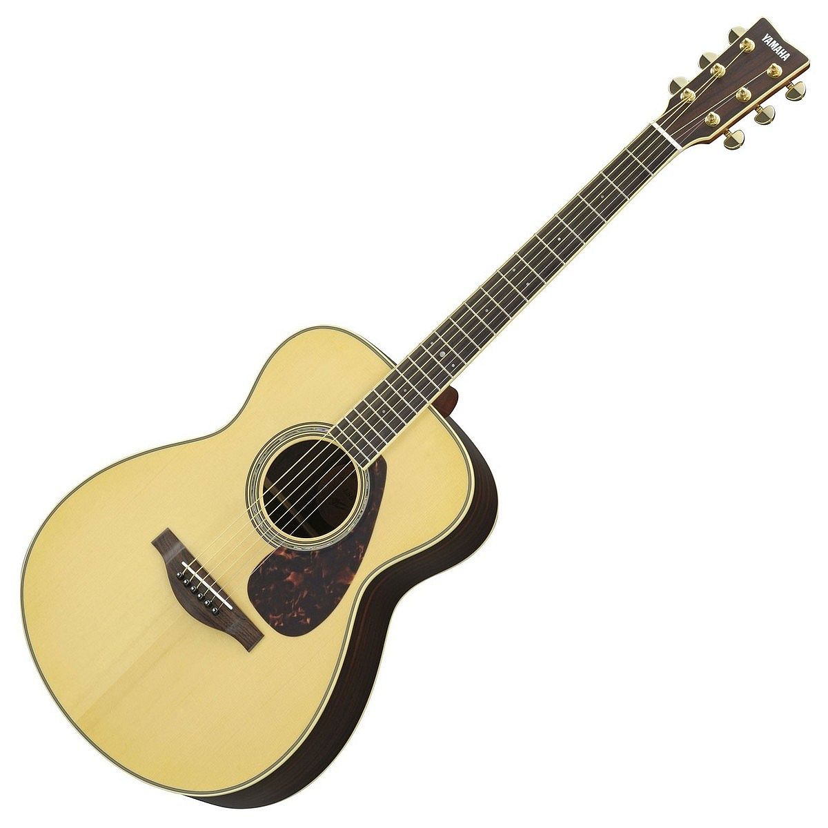 Yamaha LS6ARE Small Body 6-String RH Acoustic Electric Guitar with Gig Bag-Natural
