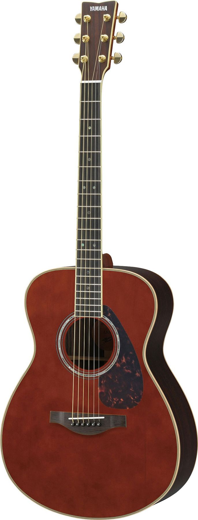 Yamaha LS16ARE DT Small Body 6-String RH Acoustic Electric Guitar with Gig Bag-Dark Tint