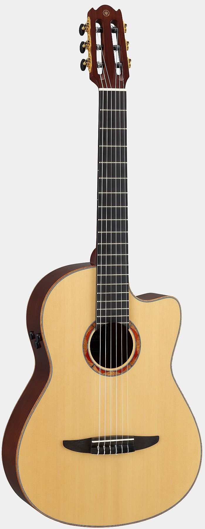 Yamaha NCX3 6-Nylon String RH Acoustic Electric Classical Guitar with Case-Natural